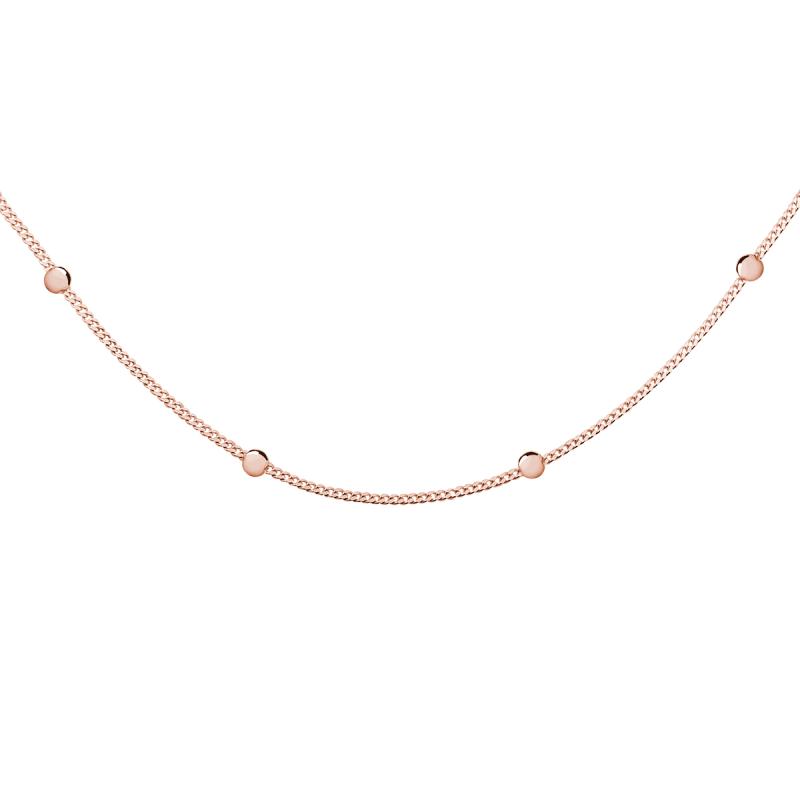 Choker argint cu bilute placat cu aur roz DiAmanti Z1845NRG-DIA (Argint 925‰ 1,8 g.)